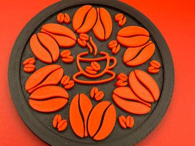 Coffee Bean 3" coaster