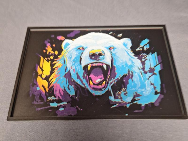 Colorful Polar Bear