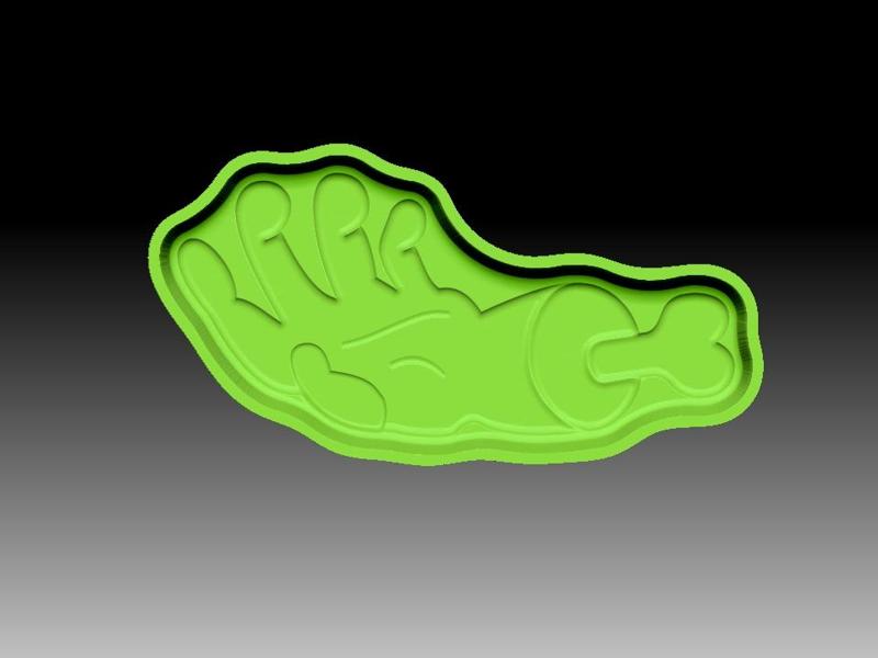 Zombie Hand bath bomb mold