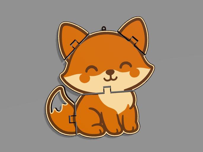 flexi toy cute fox