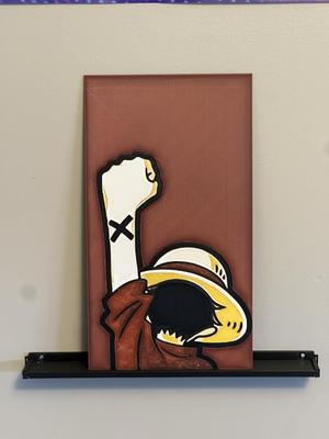 Luffy Alabasta - 4 color Hueforge