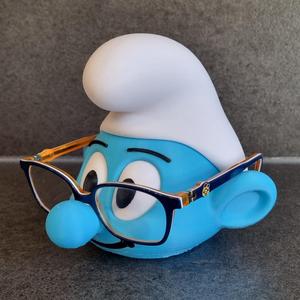Smurf glasses holder