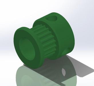 PARAMETRIC GT2 PULLEY 20T 8MM - STL