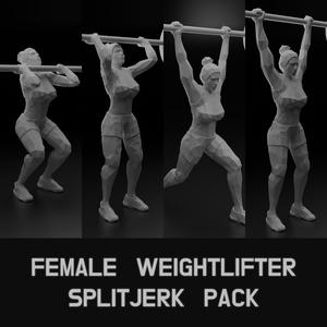 SplitJerk Phases Pack – LowPoly Female Lifter