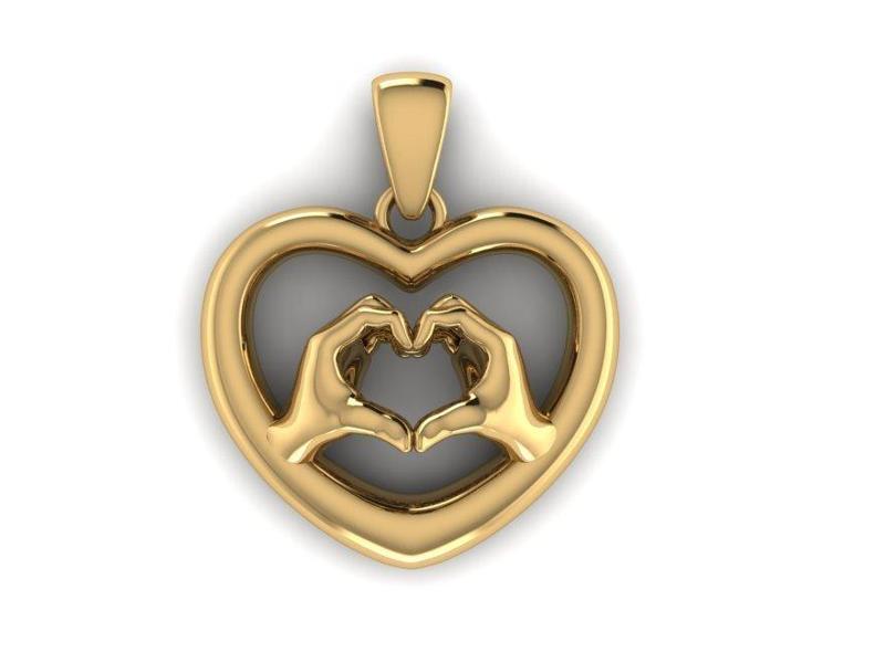 PENDENTIF MAIN D'AMOUR