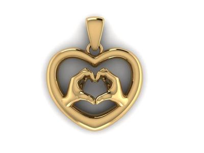 PENDENTIF MAIN D'AMOUR
