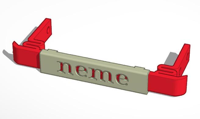 License Plate for Mbot front Bumper