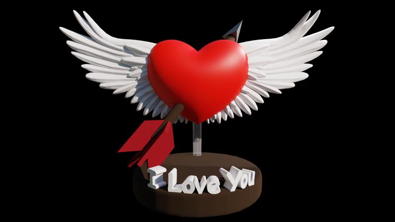 Heart with wings - Love - February