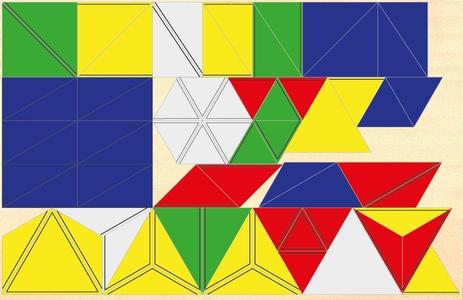 Constructive triangles all box 1 to 6 Montessori for laser cut