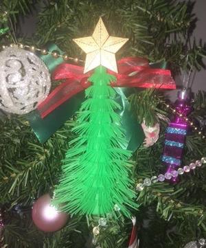 Furry Hexmas Tree (single and dual extrusion)