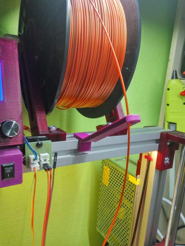 Rebel 2 filament guide - curved