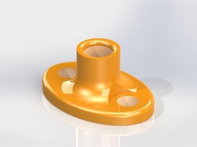 Filament passage guide, for storage boxes etc