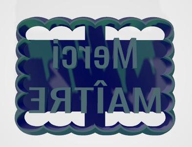 Merci Maître cookie cutter