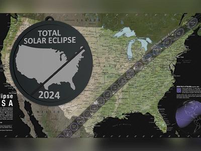 Solar Eclipse Ornament 2024, Christmas Ornaments