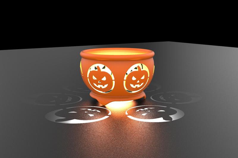Halloween candle holder - Jack o lantern