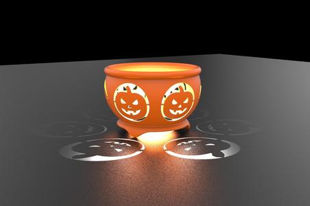 Halloween candle holder - Jack o lantern