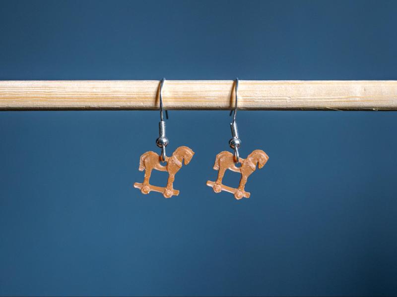 Trojan Horse Earrings