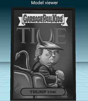 trump times - garbage pal kids card