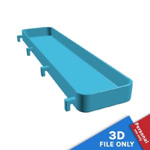 CONTAINER WITH 26X5.5X2CM STORAGE SPACE FOR IKEA SKADIS