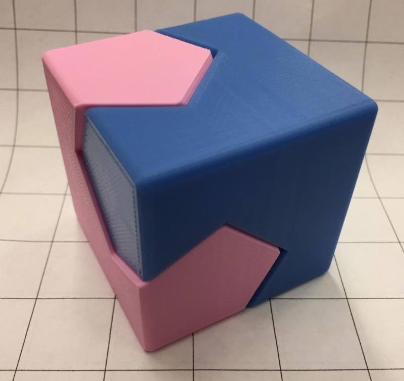 Cube/Sphere Dissection, Kawai Tsugite Style, Cube Joint, Math Puzzle