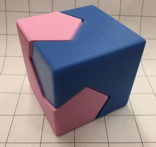 Cube/Sphere Dissection, Kawai Tsugite Style, Cube Joint, Math Puzzle