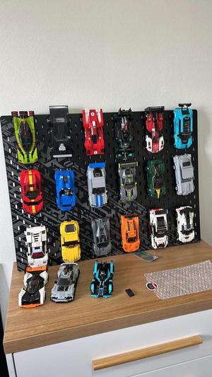 Building bricks Speed Champions Ikea Pegboard Mount | Building Brick Compatible | Digital Download | Home Organisation