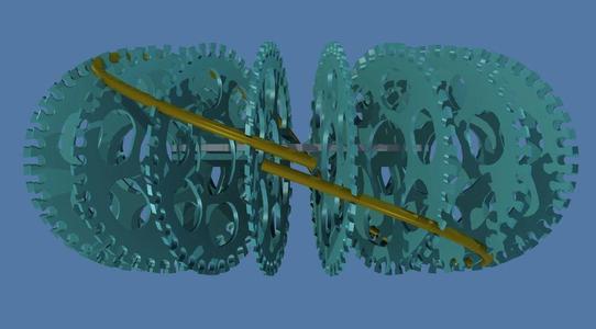 ABHA Rodin Coil Frame (Phi proportions, 36x36 pattern)