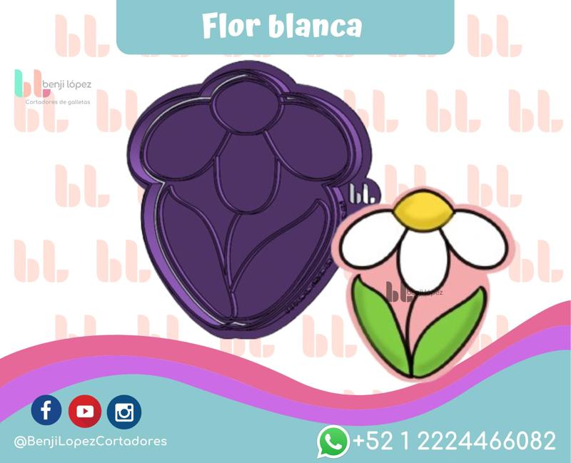 WHITE FLOWER COOKIE CUTTER/WHITE FLOWER COOKIE CUTTER