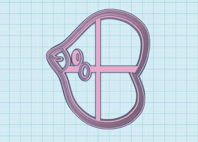 Pokemon: Luvdisc Cookie Cutter