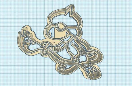 Pokemon: Smeargle Cookie Cutter