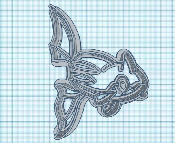 Pokemon: Remoraid Cookie Cutter