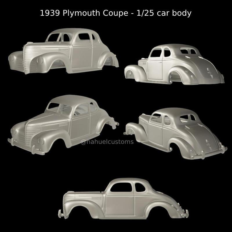 1939 Plymouth Coupe  - 1/25 car body