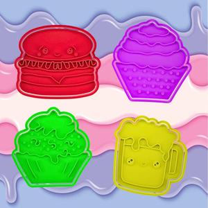 COOKIE CUTTER delicious food set of 4
