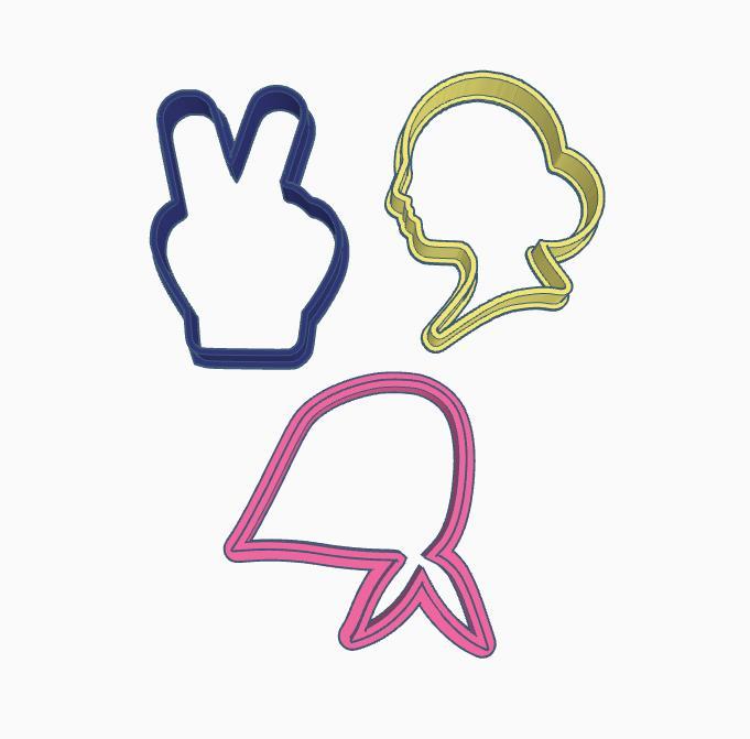 Evita + V for Victory + Grandmother Scarf - Cookie Cutter