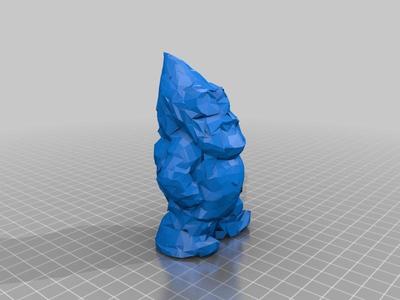 low poly gnome