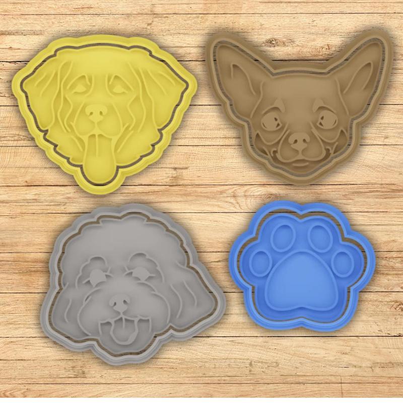 COOKIE CUTTER dogs set of 4