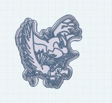 Pokemon: Lugia and Ho-oh Cookie Cutter