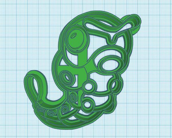Pokemon: Caterpie Cookie Cutter