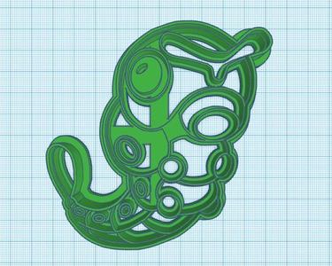 Pokemon: Caterpie Cookie Cutter
