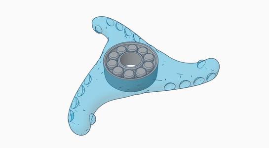 Fully 3d printed 3d spinner