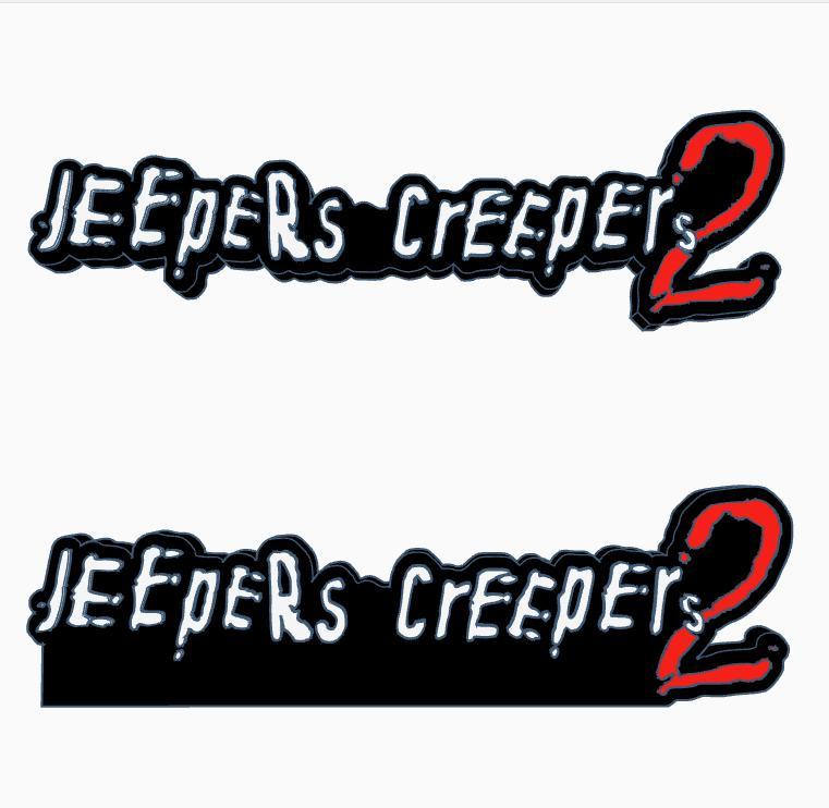 2x JEEPERS CREEPERS 2 Logo Display by MANIACMANCAVE3D