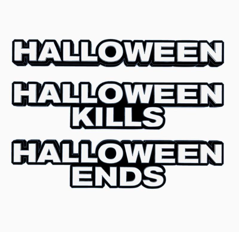 3x HALLOWEEN (BLUMHOUSE TRILOGY) Logo Display by MANIACMANCAVE3D