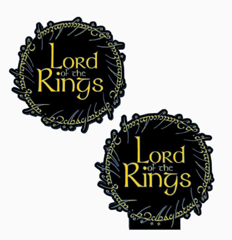 2x LORD OF THE RINGS Logo Display by MANIACMANCAVE3D