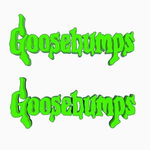 GOOSEBUMPS (90s) Logo Display by MANIACMANCAVE3D