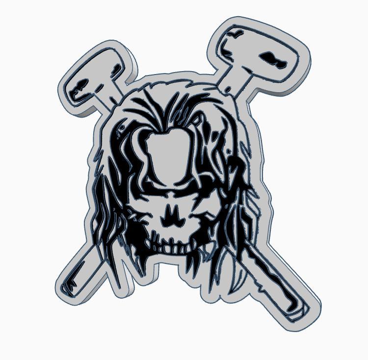 TRIPLE H (WWE) V2 Logo Display by MANIACMANCAVE3D