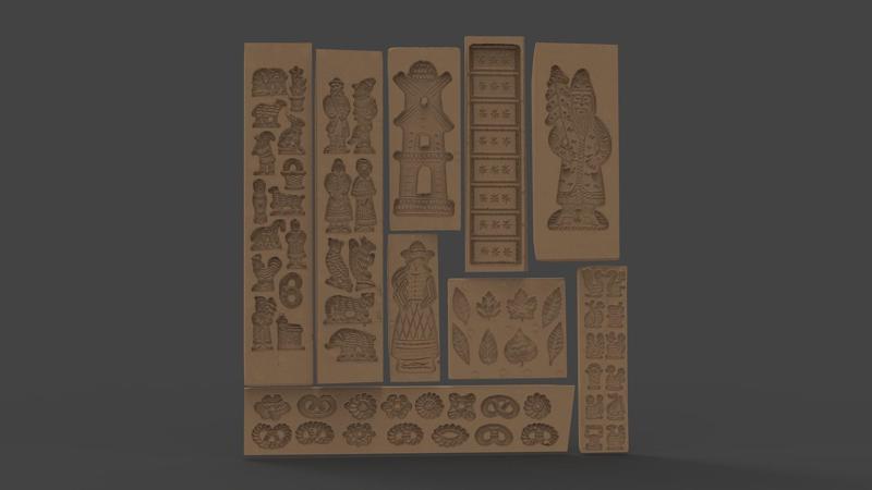 Cakemold Pack Speculative Antique Beating Board , Vintage