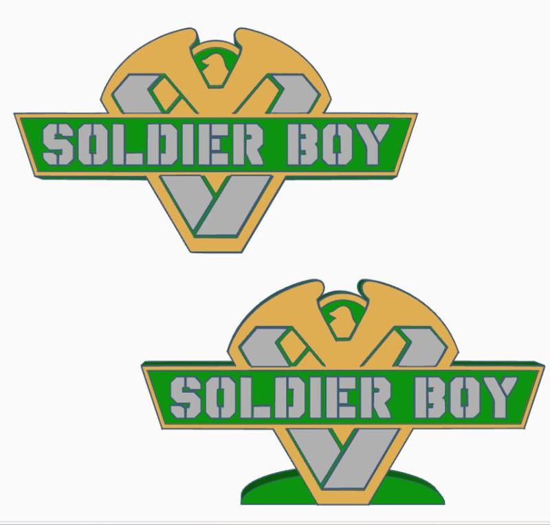 2x SOLDIER BOY (THE BOYS) Logo Display by MANIACMANCAVE3D
