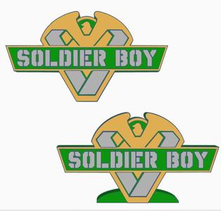 2x SOLDIER BOY (THE BOYS) Logo Display by MANIACMANCAVE3D