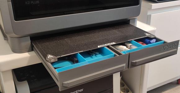 K2 PLUS - Printing plate holder + 2 front + 2 side + 2 side + 2 bottom trays