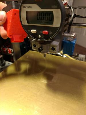 Mount for dial indicator on Zonestar P802QA